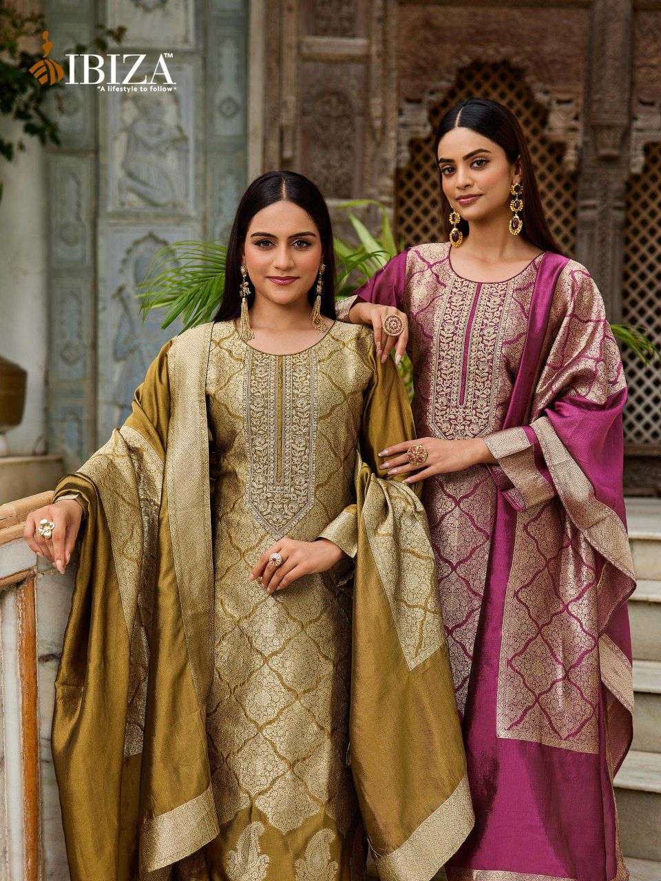 sakhi vol- 13 by ibiza lifestyle  fancy embroidered banglory silk salwar kameez wholesale price surat