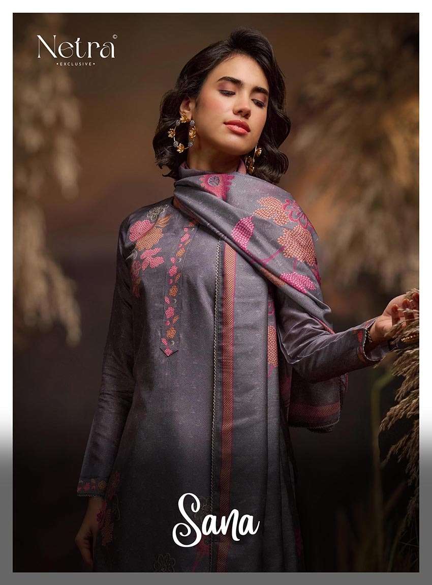 sana by netra 1130 colors fancy hand work digital printed soft silk suit wholesale price surat