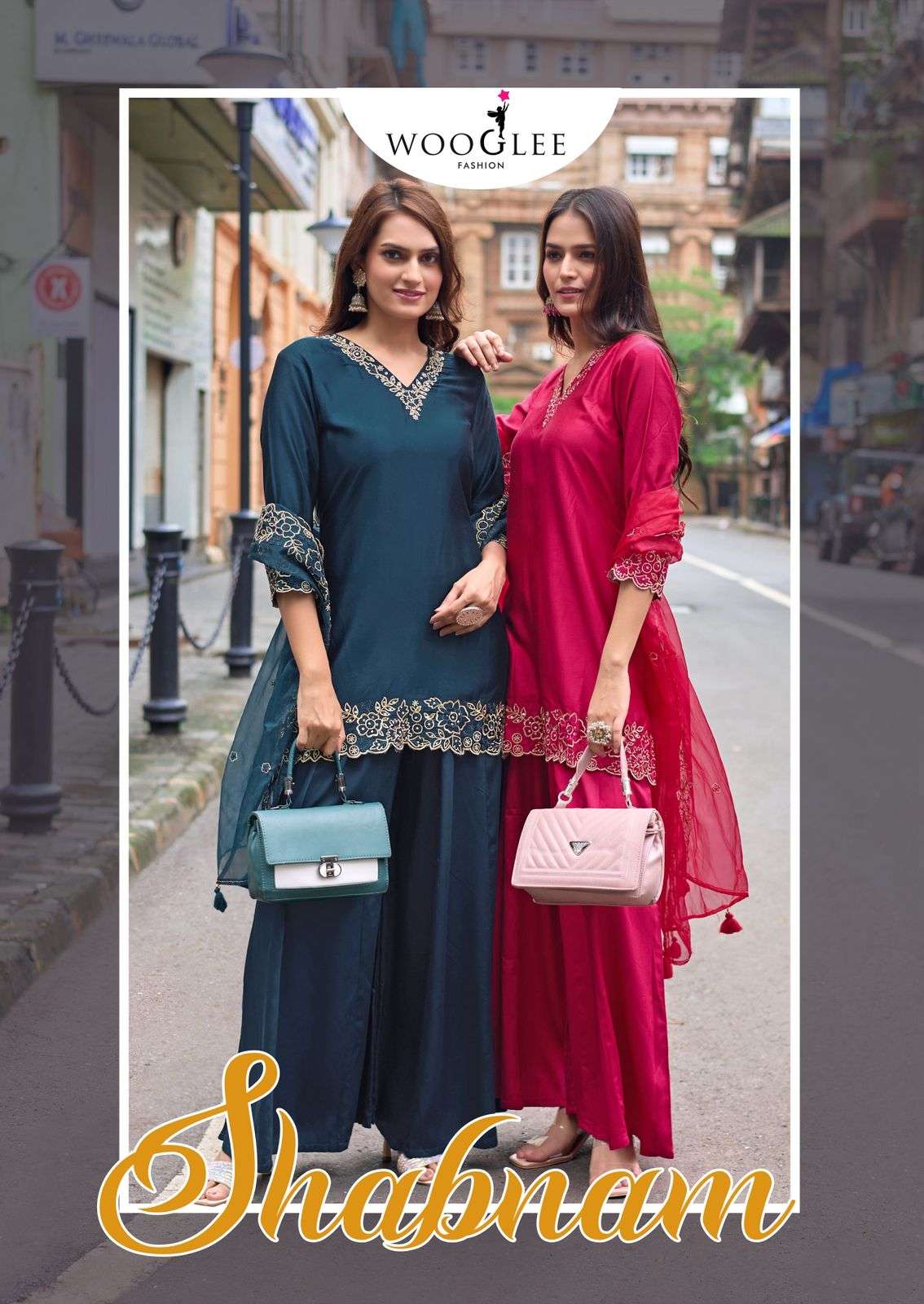 shabnam by wooglee 2001-2004 series gaji silk designer readymade plazo suit wholesale price surat