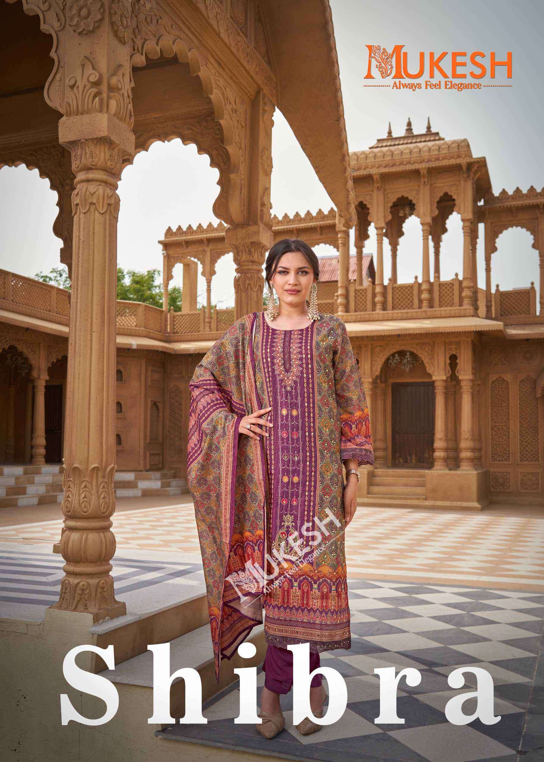 shibra by banwary 1001-1005 series digital printed simmer muslin suit wholesale price surat