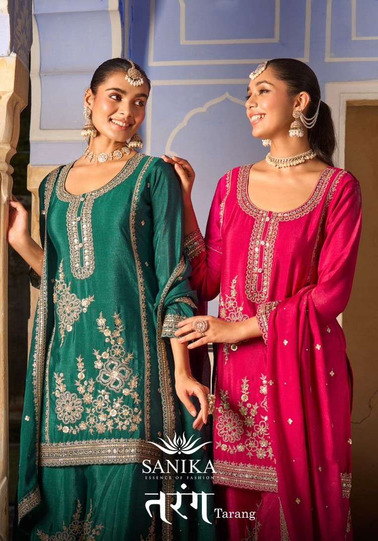 tarang by sanika fashion 7001-7004 series heavy embroidered readymade salwar kameez wholesale price surat