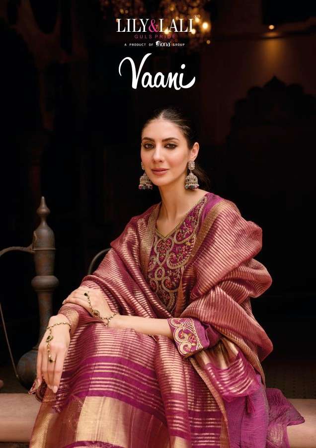 vaani by lily&lali 28501-28504 series heavy embroidered silk readymade salwar kameez wholesale price surat