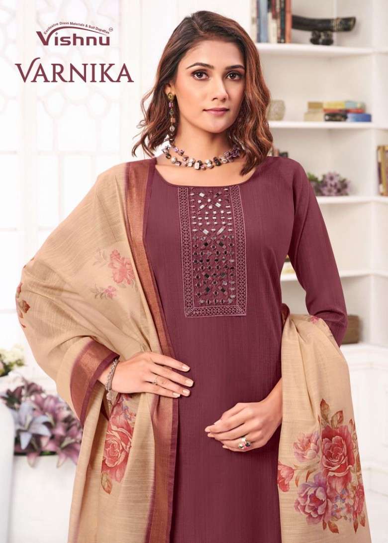 varnika by vishnu 41001-41012 series exclusive designer silk salwar suit wholeslae price surat