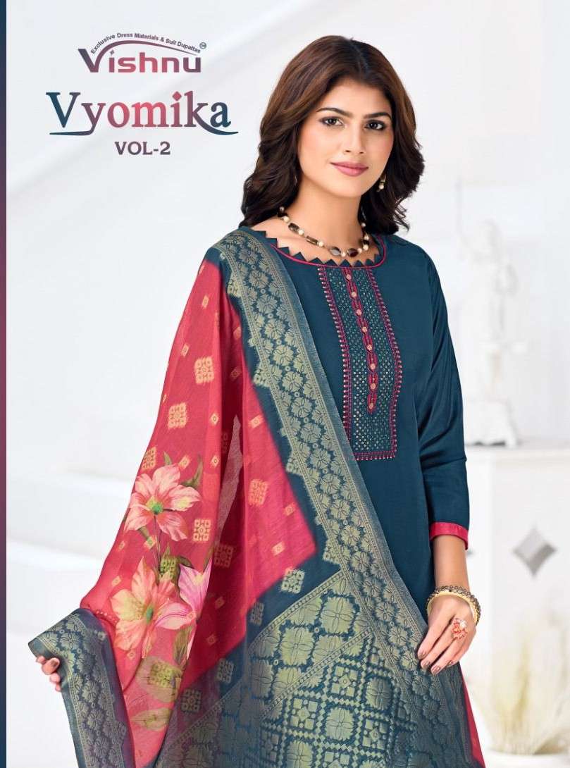 vyomika vol-2 by vishnu 53001-53012 series latest designer salwar kameez wholesale price surat