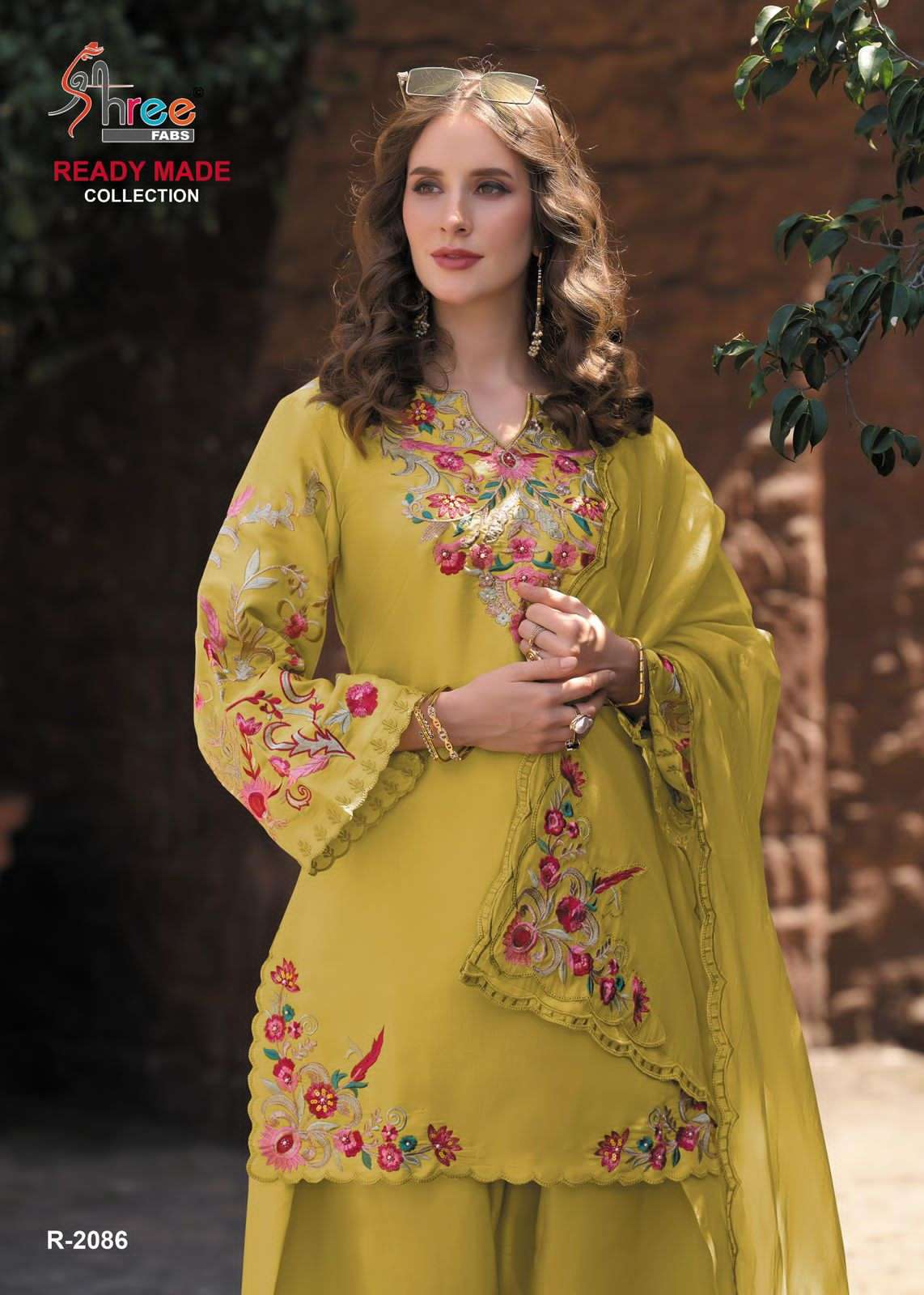 2086 by shree fabs viscose satin designer readymade salwar kameez wholesale price surat