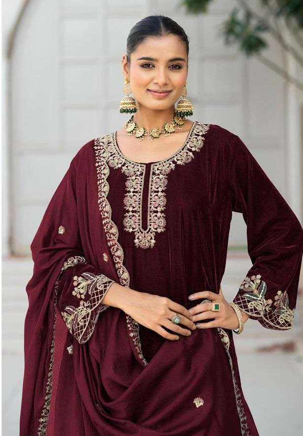 3150 by deepsy suit velvet with heavy embroidered readymade salwar kameez wholesale price surat
