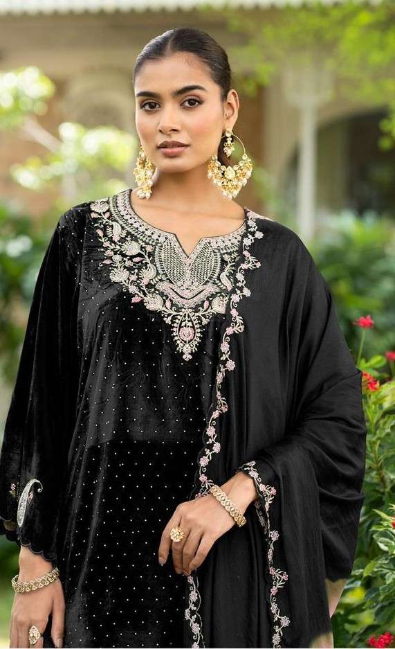 3154 by deepsy suit velvet with fancy embroidered readymade salwar kameez wholesale price surat