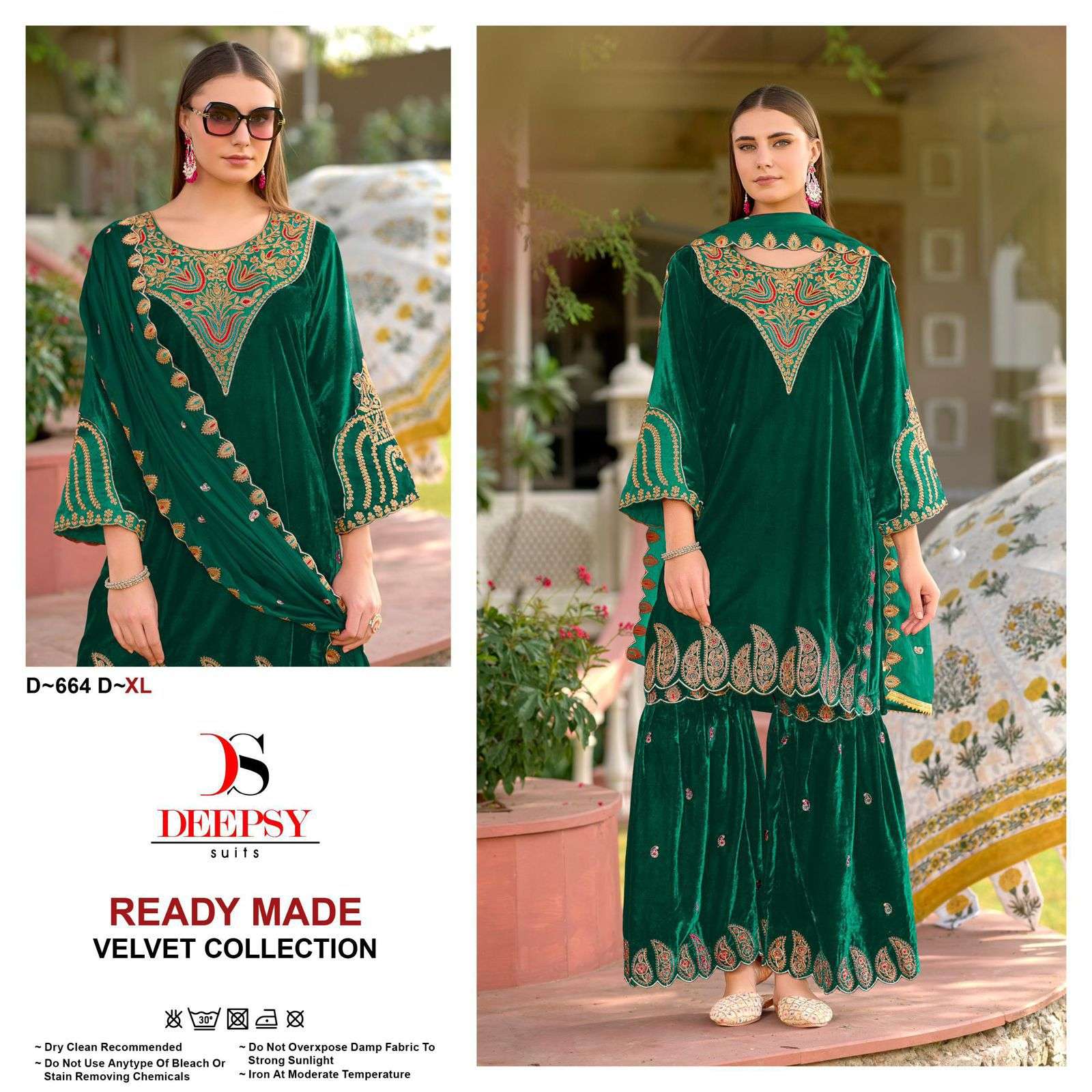 664 by deepsy suit exclusvie designer velvet readymade salwar kameez wholsale price surat