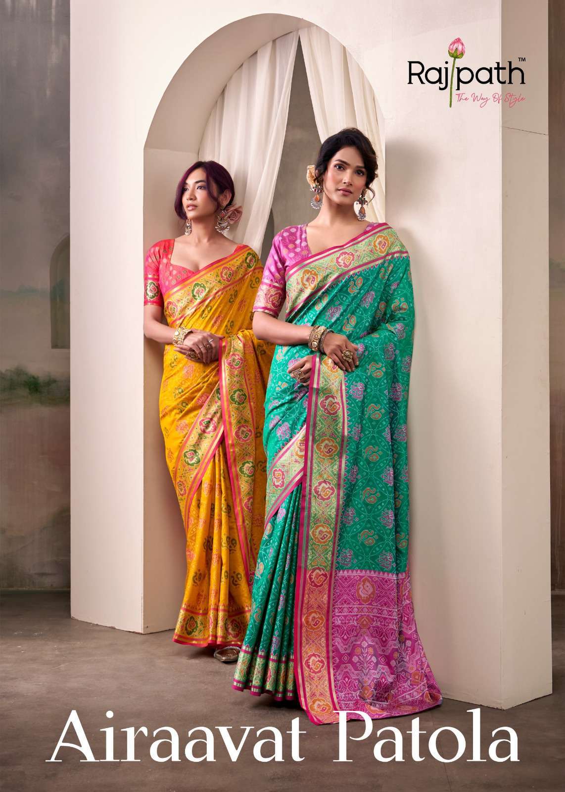 airaavat patola by rajpath patola silk fancy designer saree wholesale price surat