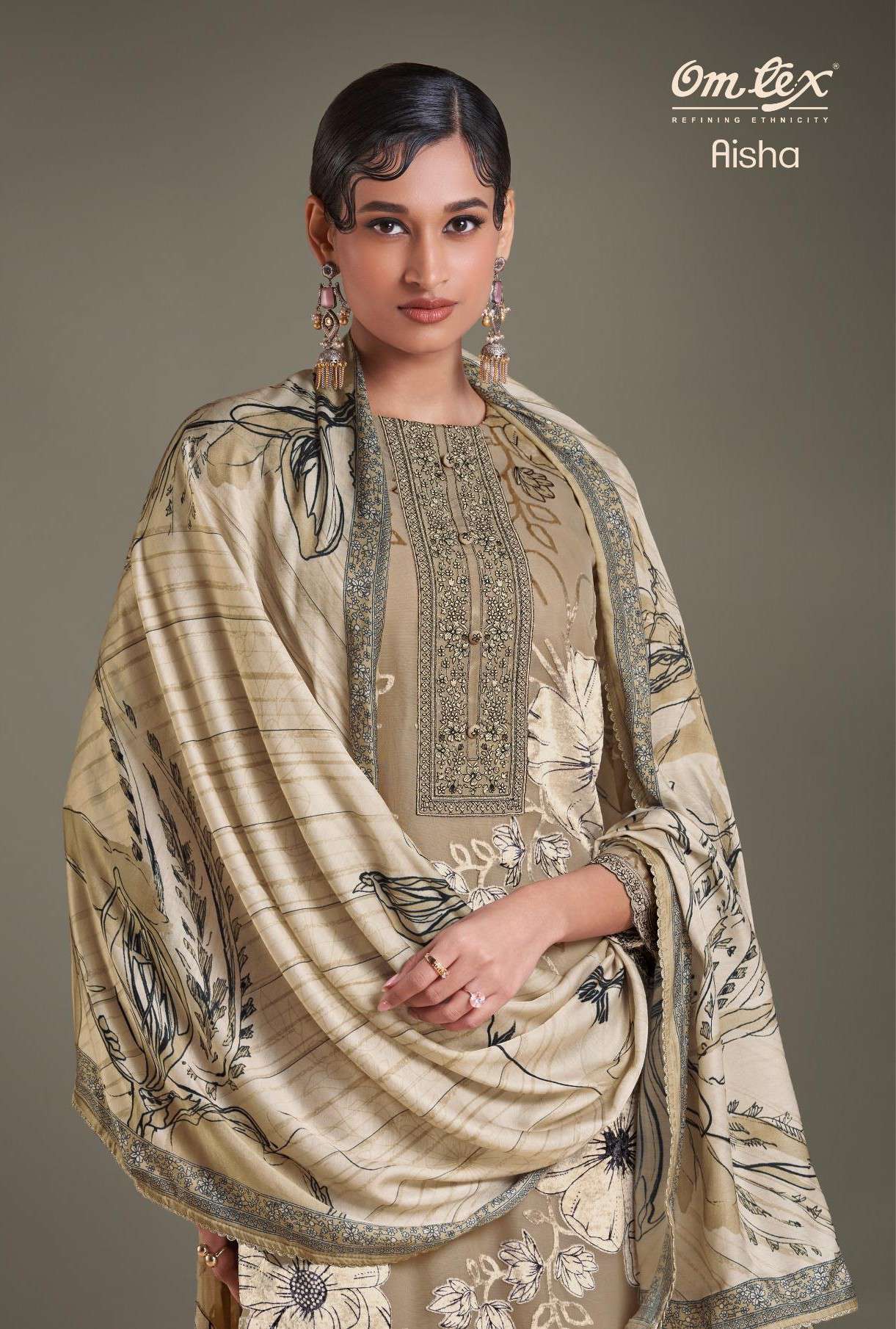 aisha by omtex 8781 colors velvet deigner salwar kameez wholesale price surat