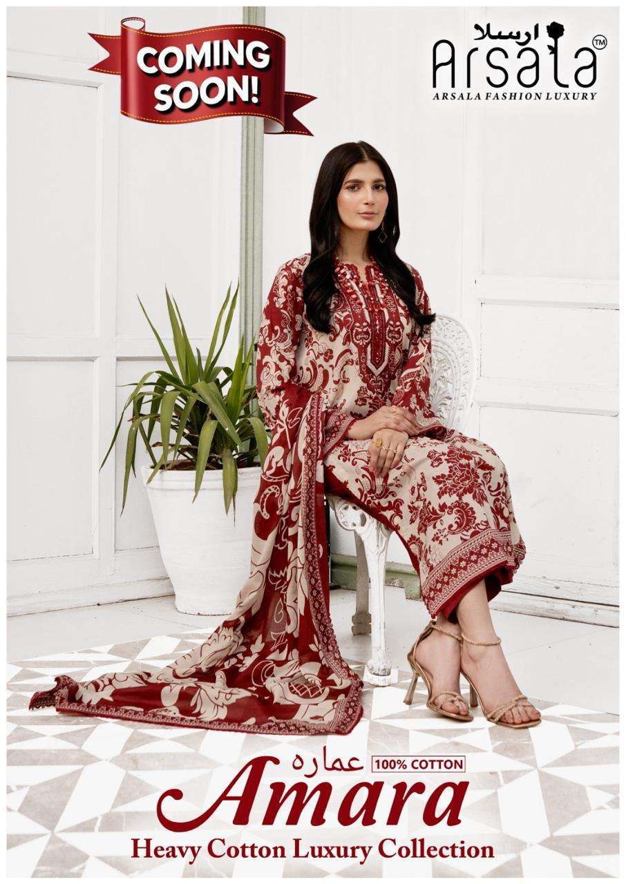 amara by arsala 101-106 series exclusive designer otton pakistani salwar kameez wholesale price surat