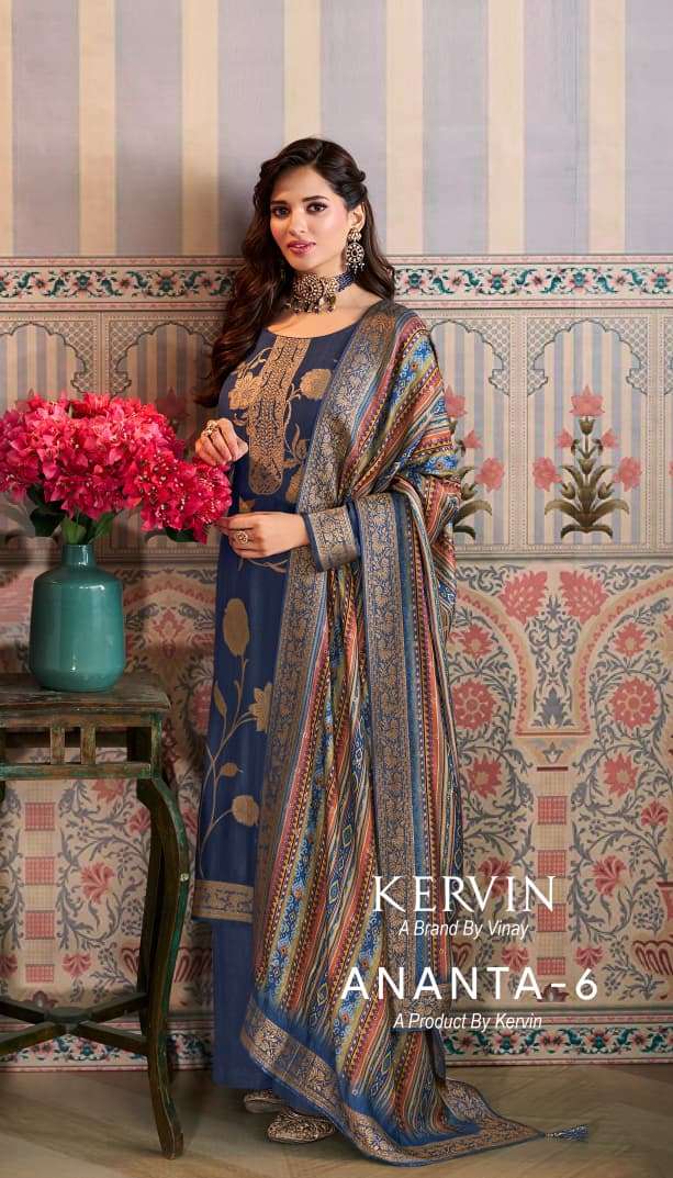 ananta vol-6 by vinay fashion 76741-76746 series fancy designer pashmina salwar kameez wholesale price surat