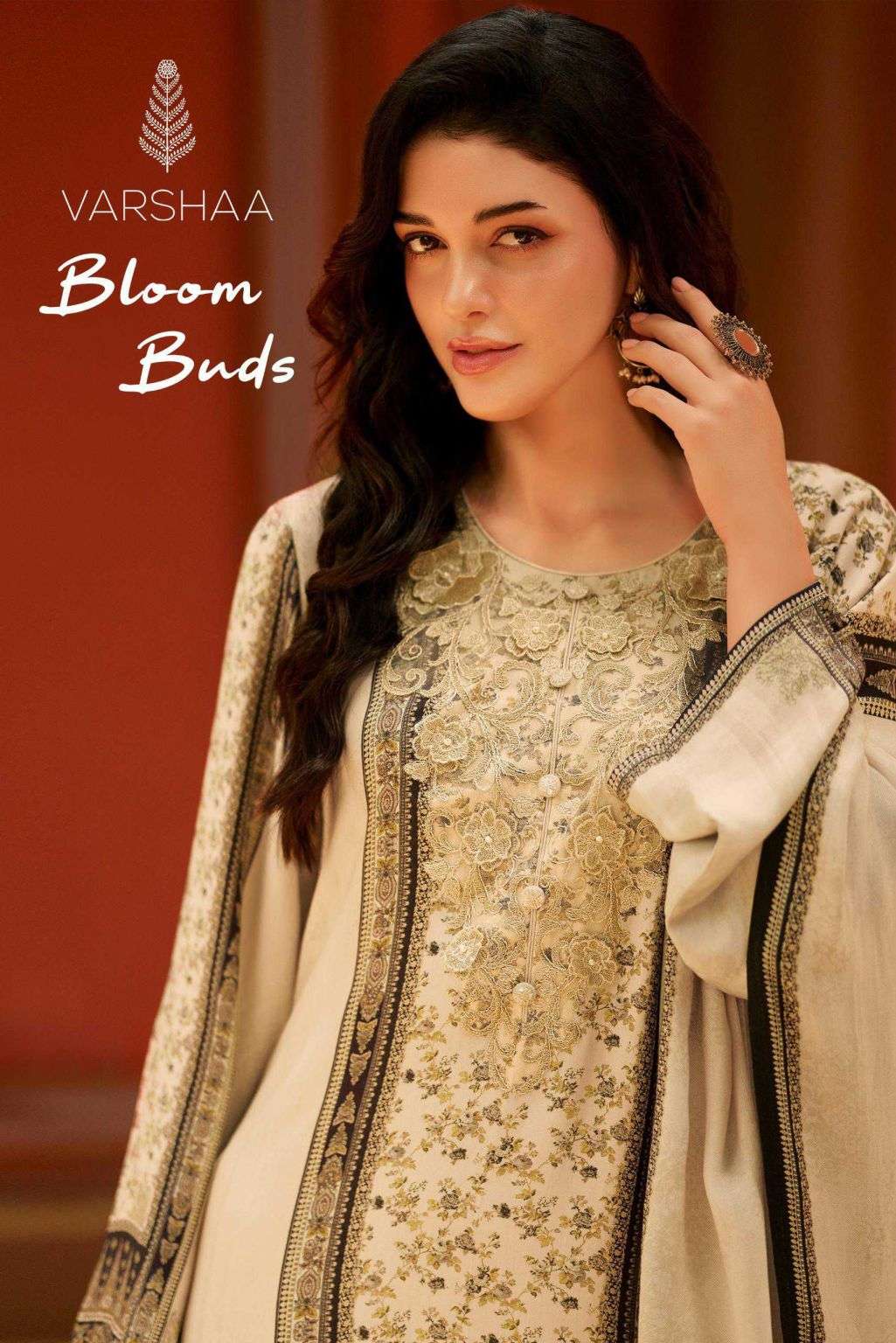 bloom buds by varsha exclusive designer pashmina printed salwar kameez wholesale price surat