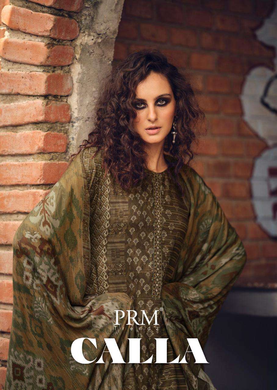 CALLA BY PRM TREDZ 12119-12124 SERIES VISCOSE PASHMINA UNSTICH WHOLESALE PRICE SUPPLIER SURAT