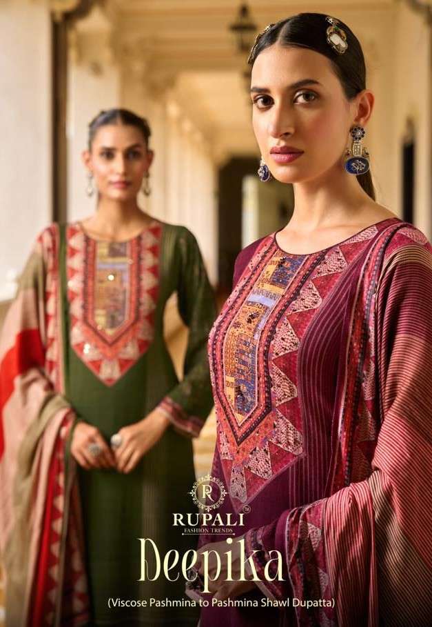 deepika by rupali fashion 3401-3404 series viscsoe pashmina salwar kameez wholesale price surat