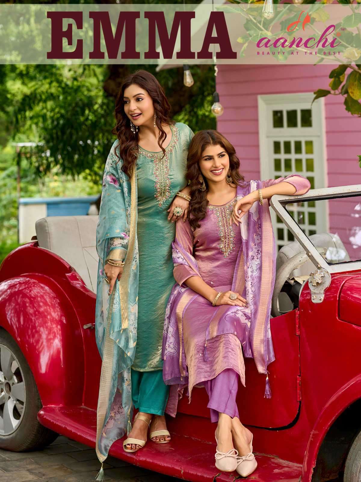 emma by aanchi exclusvie designer straight cut readymade salwar kmeez wholesale price surat