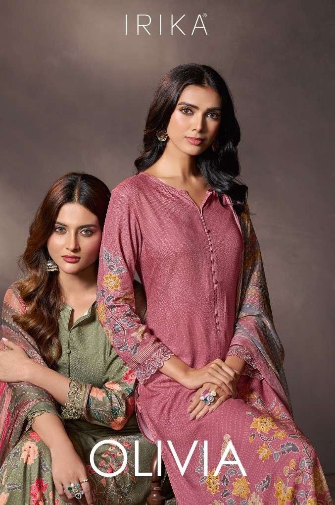 esta designs olivia 1001-1006 series party wear pure viscose pashmina hand work deisgner salwar kameez online shopping surat