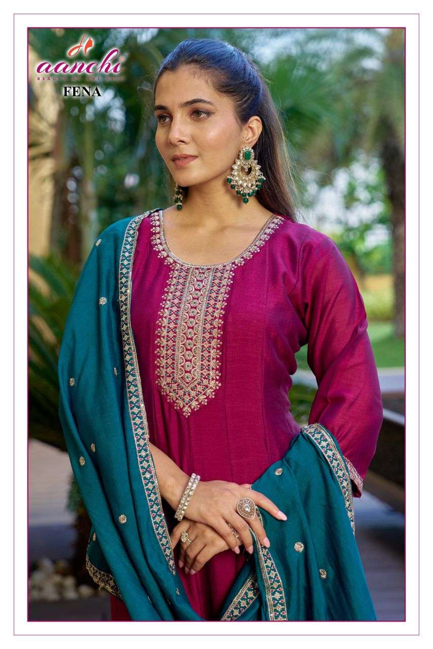 fena by aanchi vichitra silk designer readymade salwar kameez wholesale price surat
