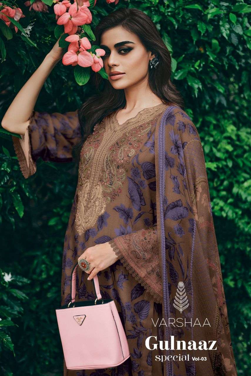 gulnaaz vol-3 by varsha digital printed viscose pashmina salwar kameez wholesale price surat