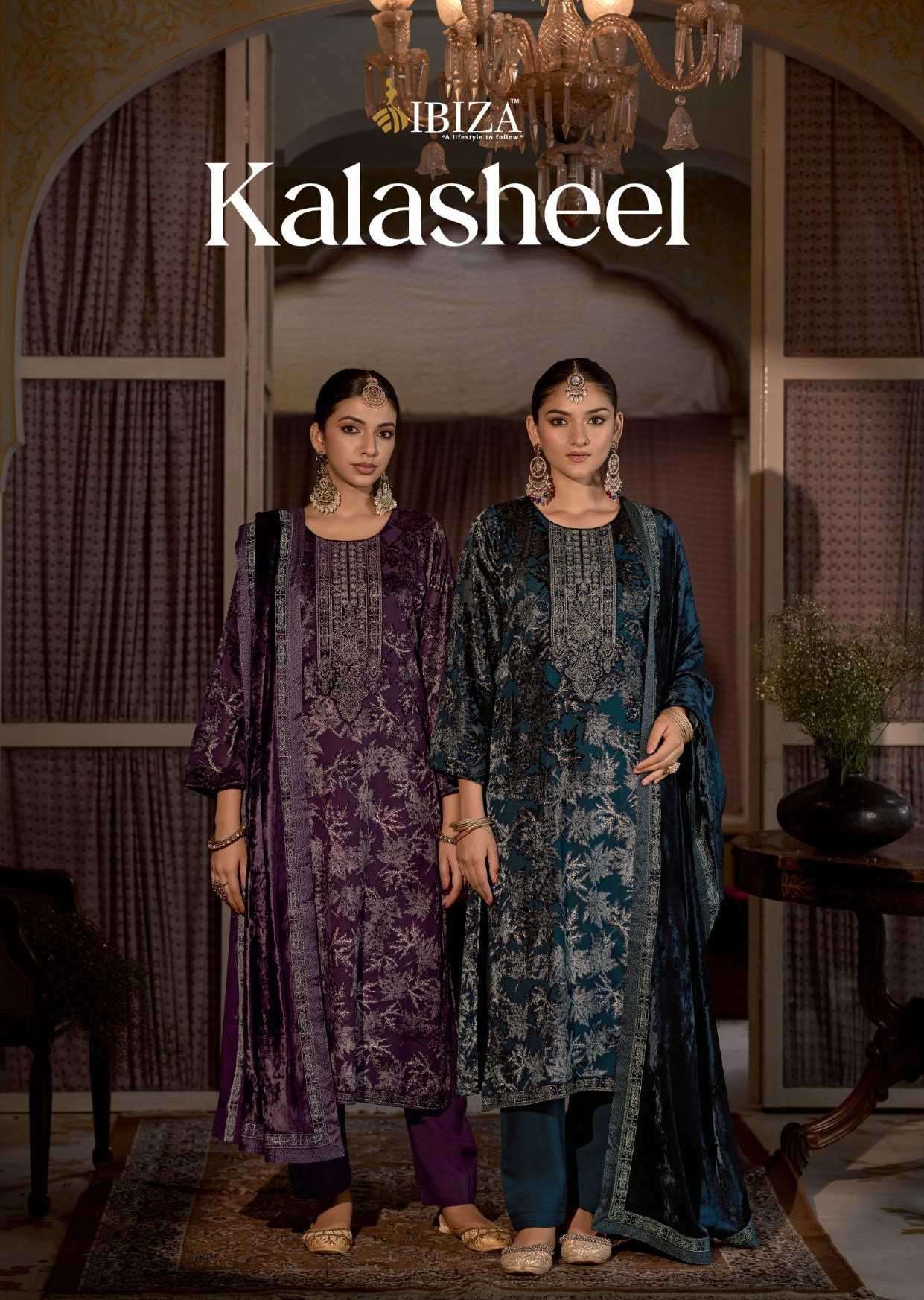 kalasheel by ibiza lifestyle 18801-18804 series velvet with fancy embroidered salwar kameez wholesale price surat