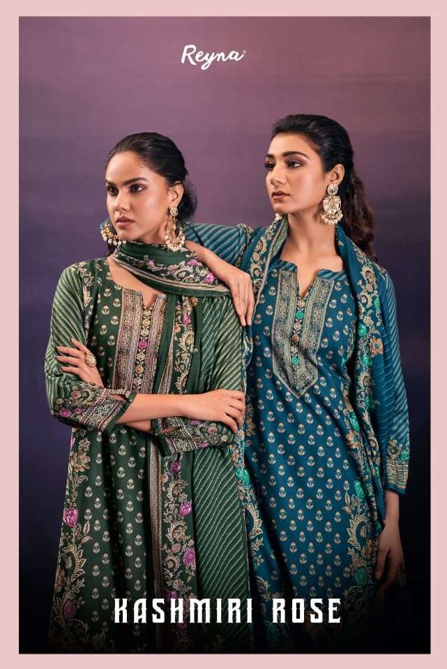 kashmiri rose by reyna pure pashmina designer salwar kameez wholesale price surat