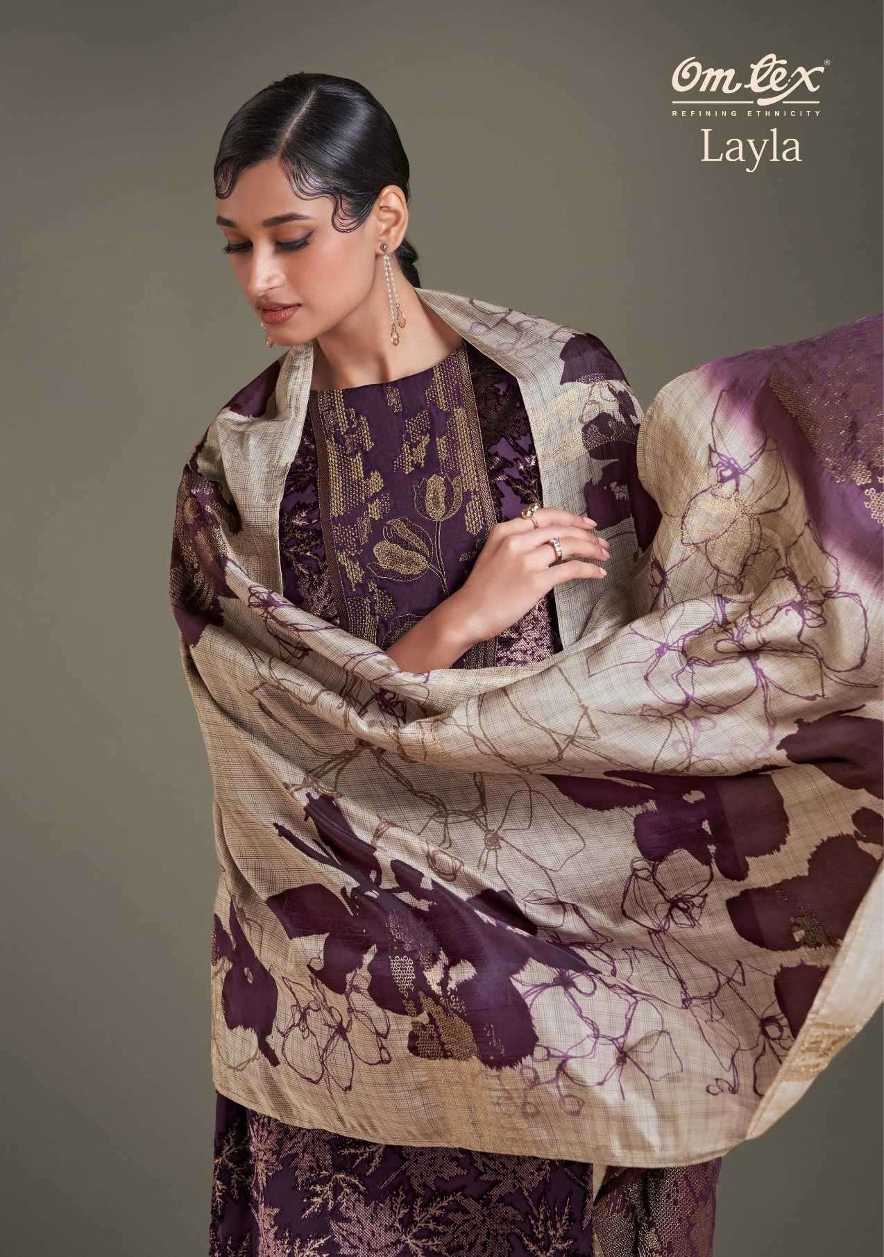 layla by omtex 8791 colors fancy patch embroidered velvet salwar kameez wholesale price surat