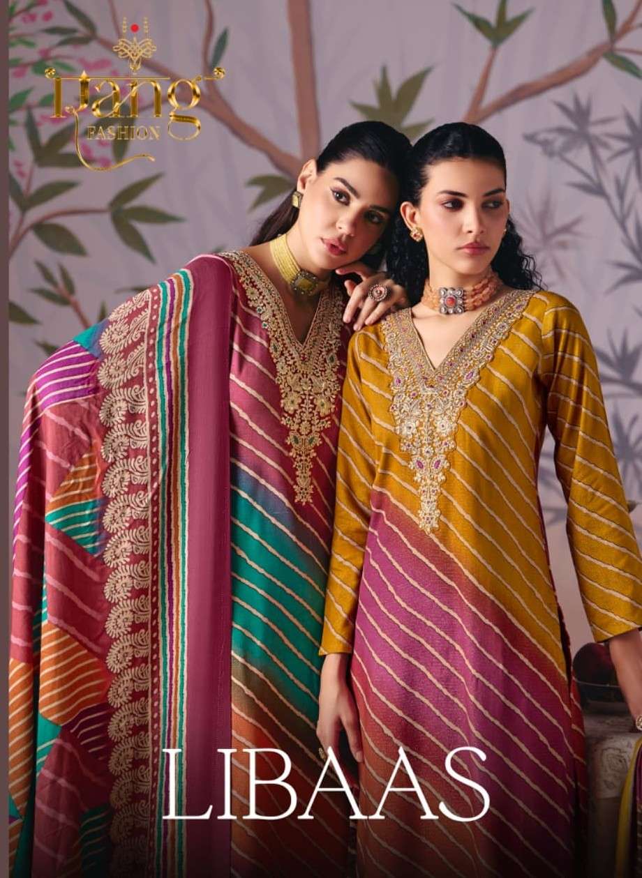 libaas by rang fashion digital print pashmina shimmer salwar kameez wholesale price surat