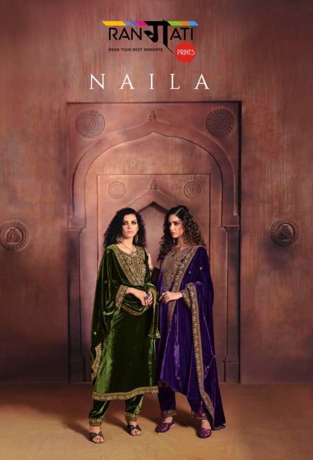 naila by rangati 1001-1004 series velvet with embroidered salwar kameez wholesale price surat