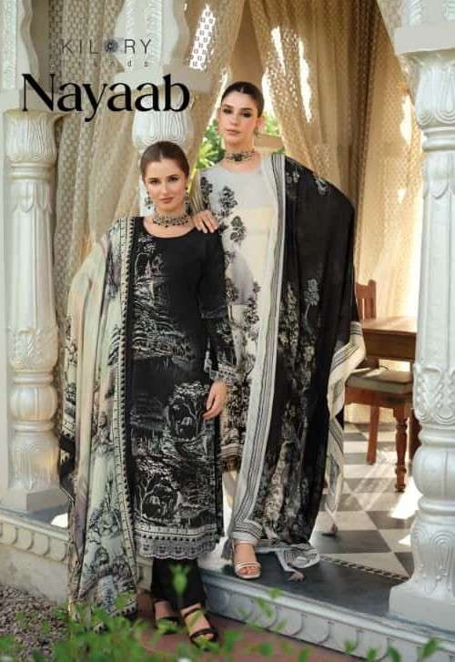 nayaab by kilory trends 2091-2096 series fancy embroidered pashmina salwar kameez wholesale price surat