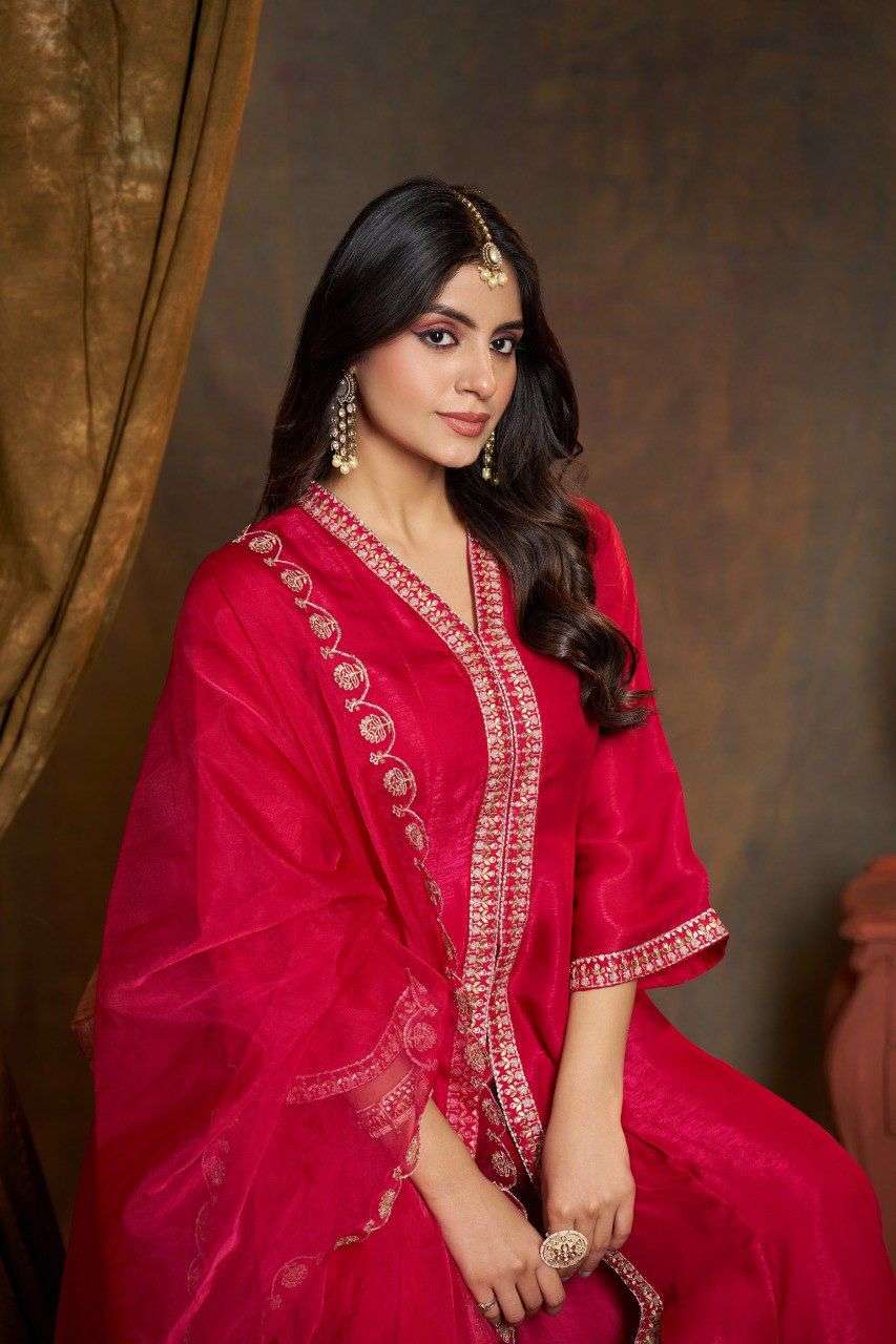 roshni by vazi fashion exclusvie designer party wear viscose satin readymade salwar kameez wholesale price surat