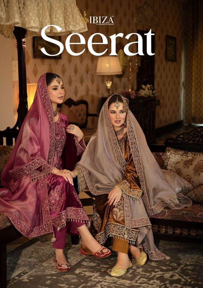 seerat by ibiza lifestyle fancy embroidered velvet salwar kameez wholesale price surat