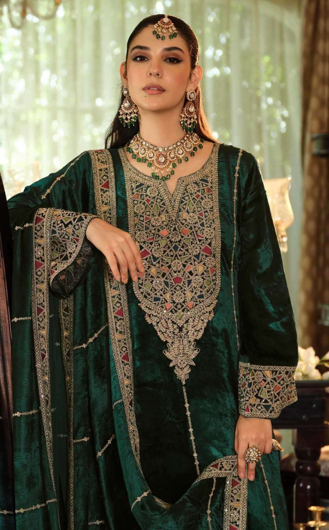 sephora by ibiza lifestyle exclusive designer viscose velvet salwar kameez wholesale price surat