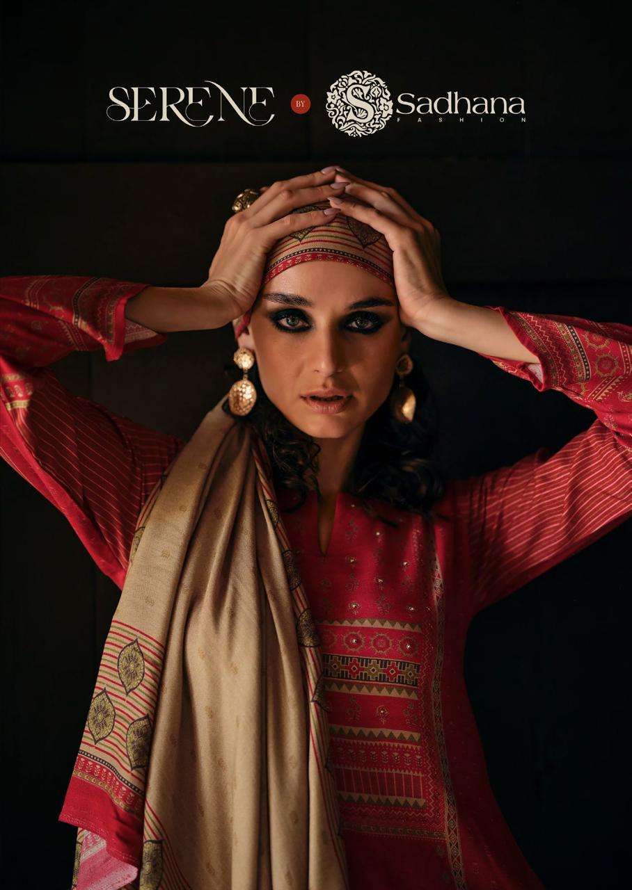 SERENE BY SADHANA FASHION PURE VISCOSE PASHMINA WINTER WEAR SALWAR SUITS WHOLESALE PRICE SURAT