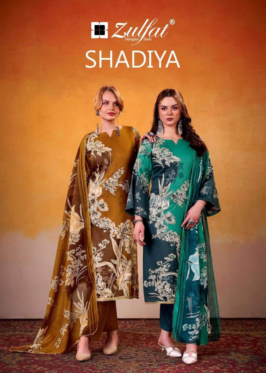 shadiya by zulfat designer suit jam cotton designer salwar kameez wholesale price surat