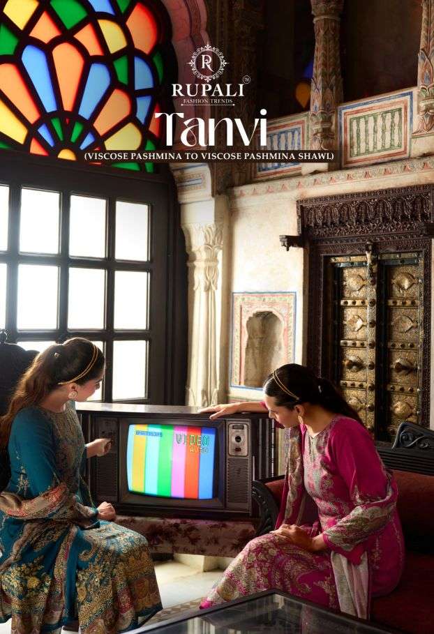 tanvi by rupali fashion 3001-3004 digital printed viscose pashmina salwar kameez wholesale price surat