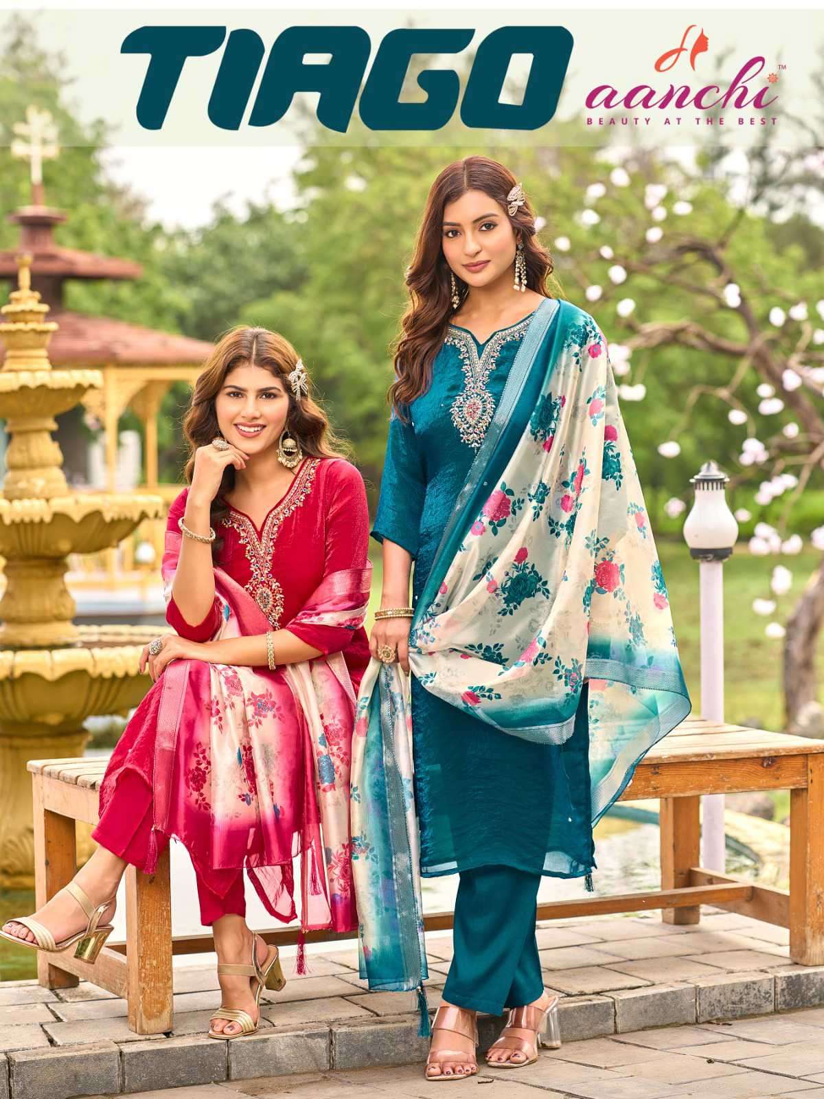 tiago by aanchi latest designer party wear readymade salwar kameez wholesale price surat