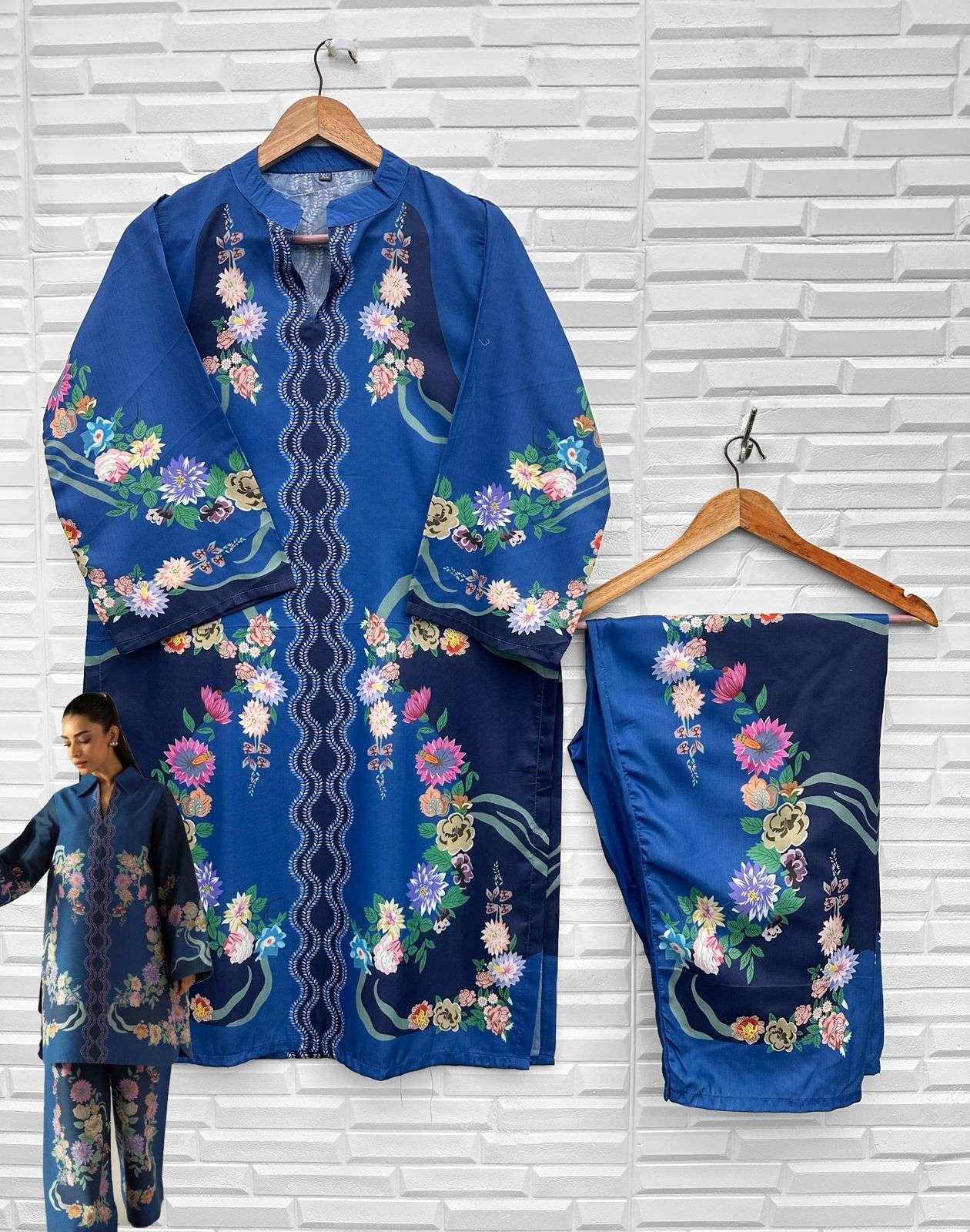 turkis vol-4 by iznik colors lawn fancy printed readymade cord set wholesale price surat