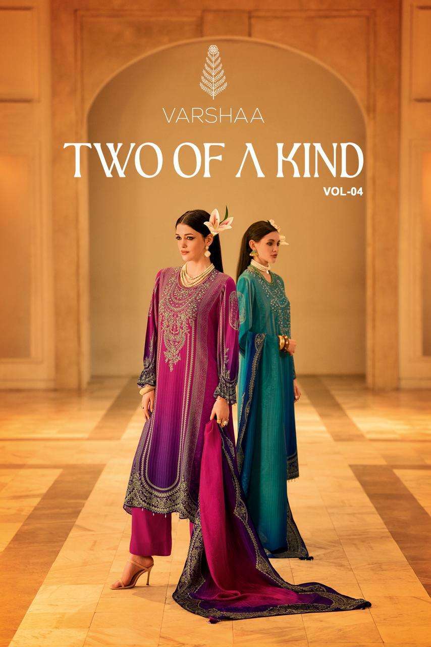 two of a kind vol-4 by varsha viscose pashmina fancy designer salwar kameez wholesale price surat