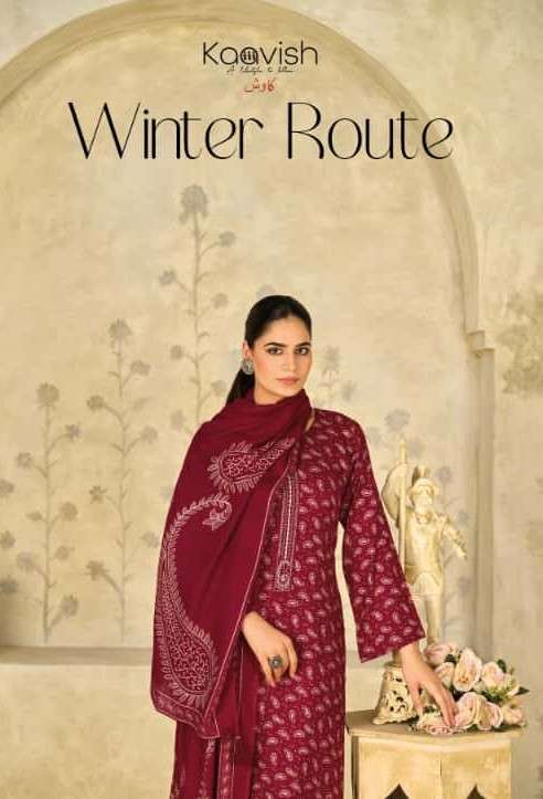 winter route by kilory trends 2061-2066 series viscose pashmina designer salwar kameez wholesale price surat