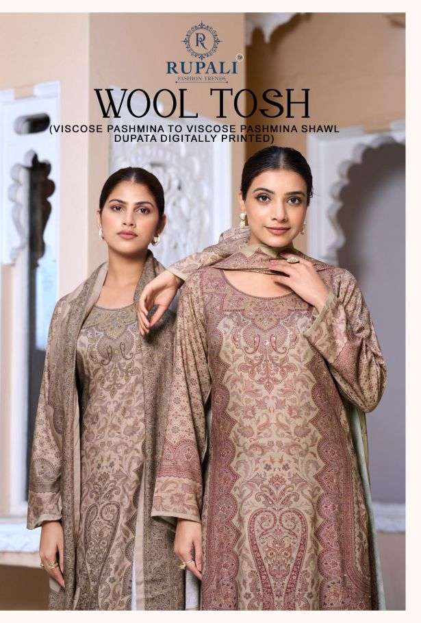 wool tosh  by rupali fashion viscose pashmina designer salwar kameez wholesale price surat