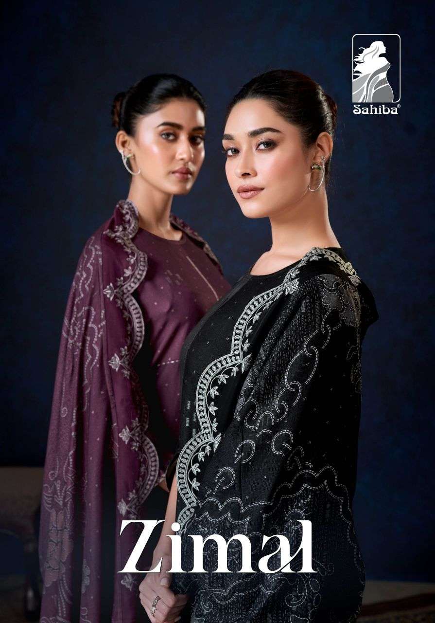 zimal by sahiba fancy embroidered pashmina salwar kameez wholesale price surat