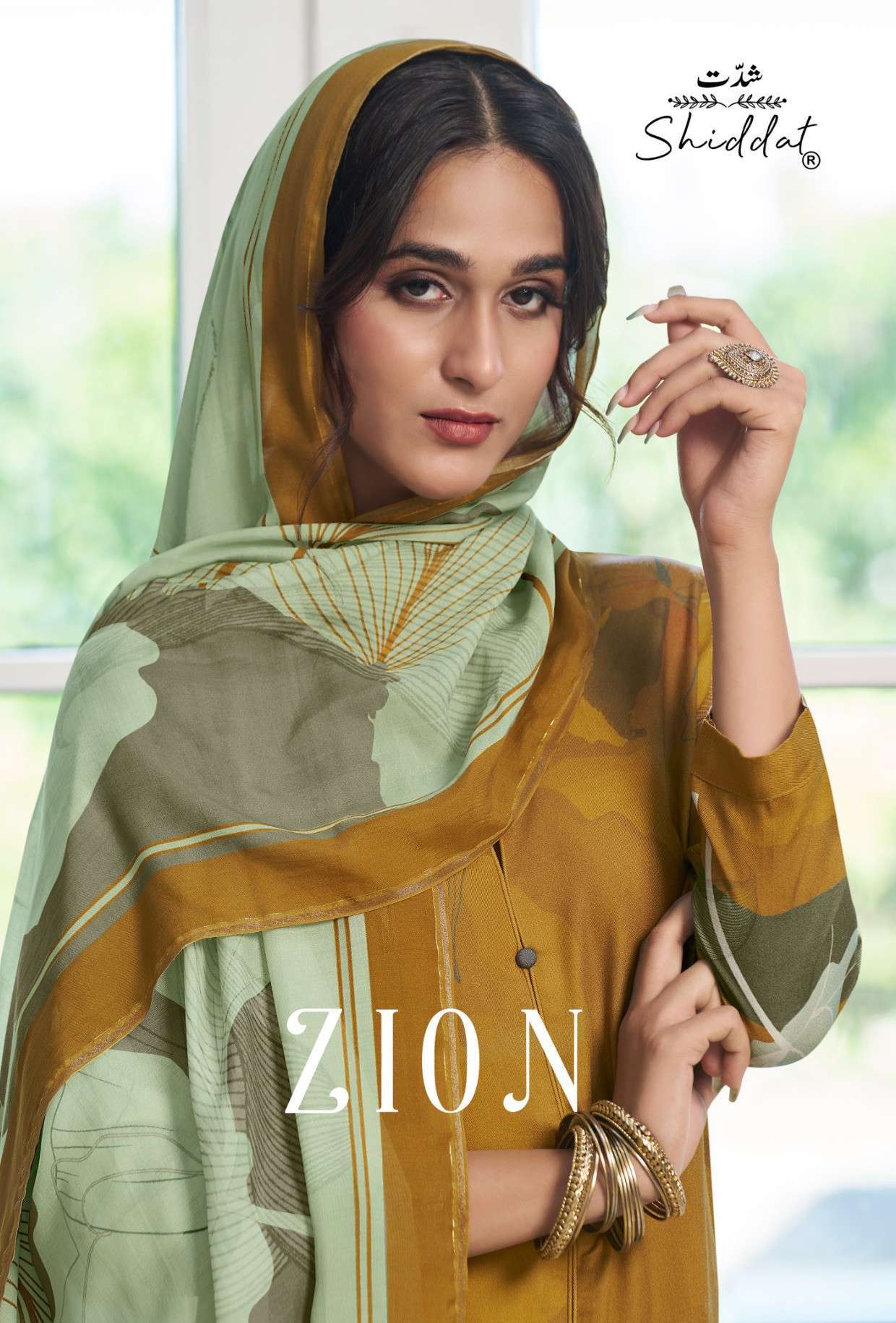 zion by shiddat pashmina with fancy printed salwar kameez wholesale price surat