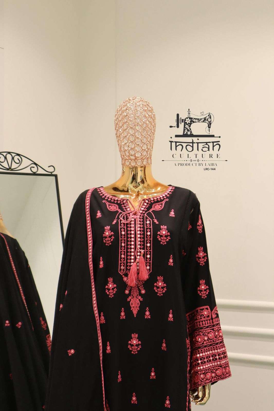 144 by indian culuter pure lawn fancy work readymade salwar kameez wholesale price surat