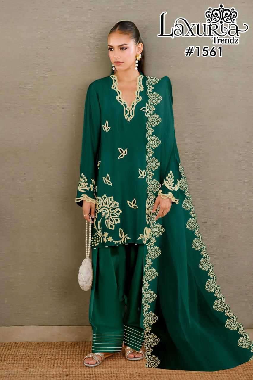 1561 by laxuri trendz exclusve designer embroidered readymade salwar kameez wholesale price surat