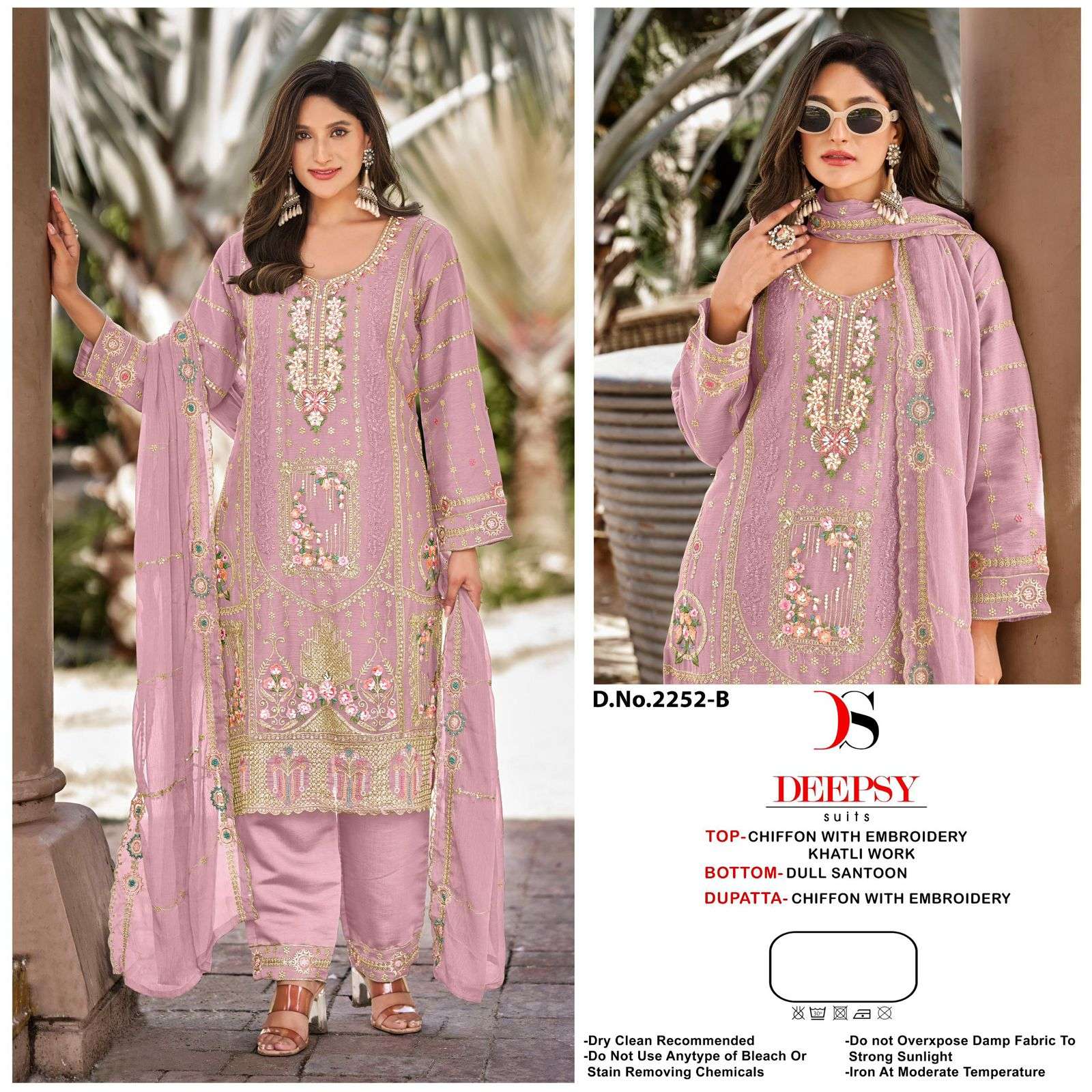 2252 by deepsy suit heavy embroidered chiffon salwar kameez wholesale price surat