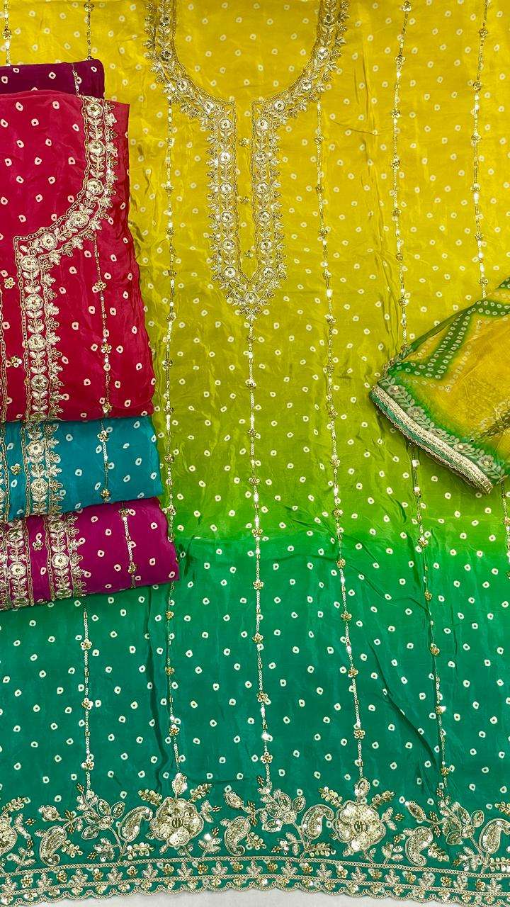  25 by siara fancy beads work natural crepe salwar kameez wholesale price surat