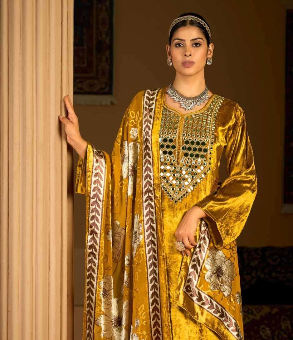 aayna by ibiza lifestyle fancy designer velvet salwar kameez wholesale price surat
