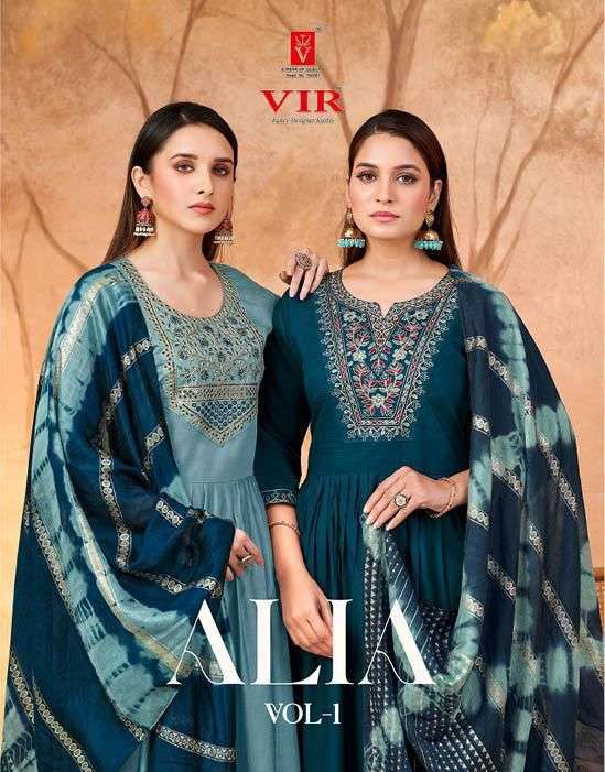 alia vol-1 by vir 1001-1008 series vertican readymade salwar kameez wholesale price surat