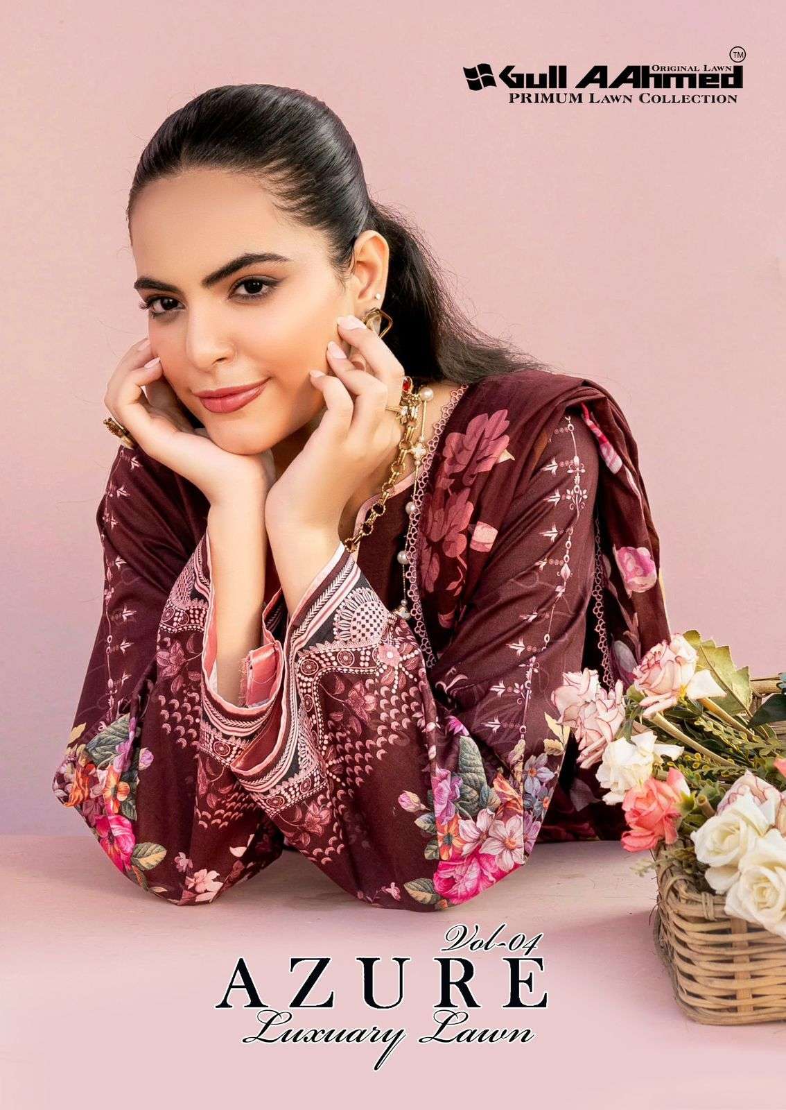 azure vol-4 by gull ahmed 4001-4006 series exclusvie designer cambric cotton salwar kameez wholesale price surat