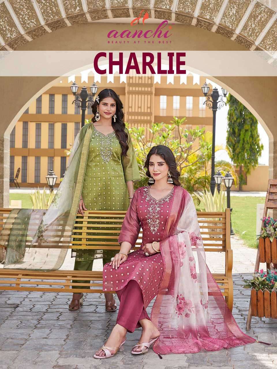 anju fabrics 4714 design pure handwork designer pure tissue